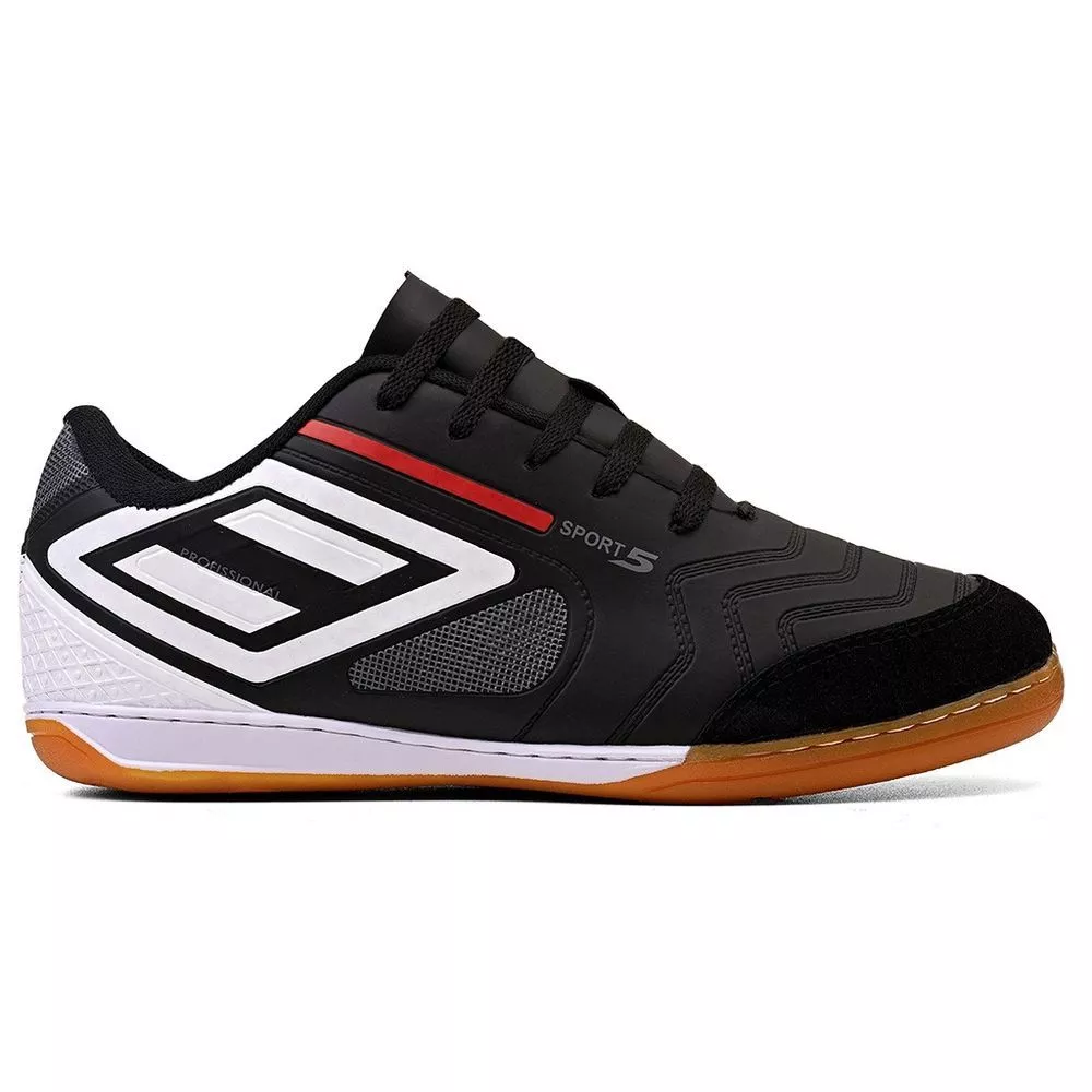 Chuteira Futsal de Salão Sport 5 Profissional Masculina Feminina Confortável Resistente Costurada - Imagem 3