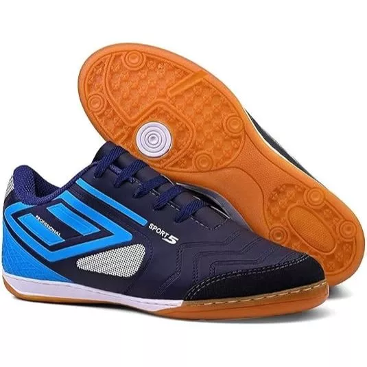 Chuteira Futsal de Salão Sport 5 Profissional Masculina Feminina Confortável Resistente Costurada - Imagem 5