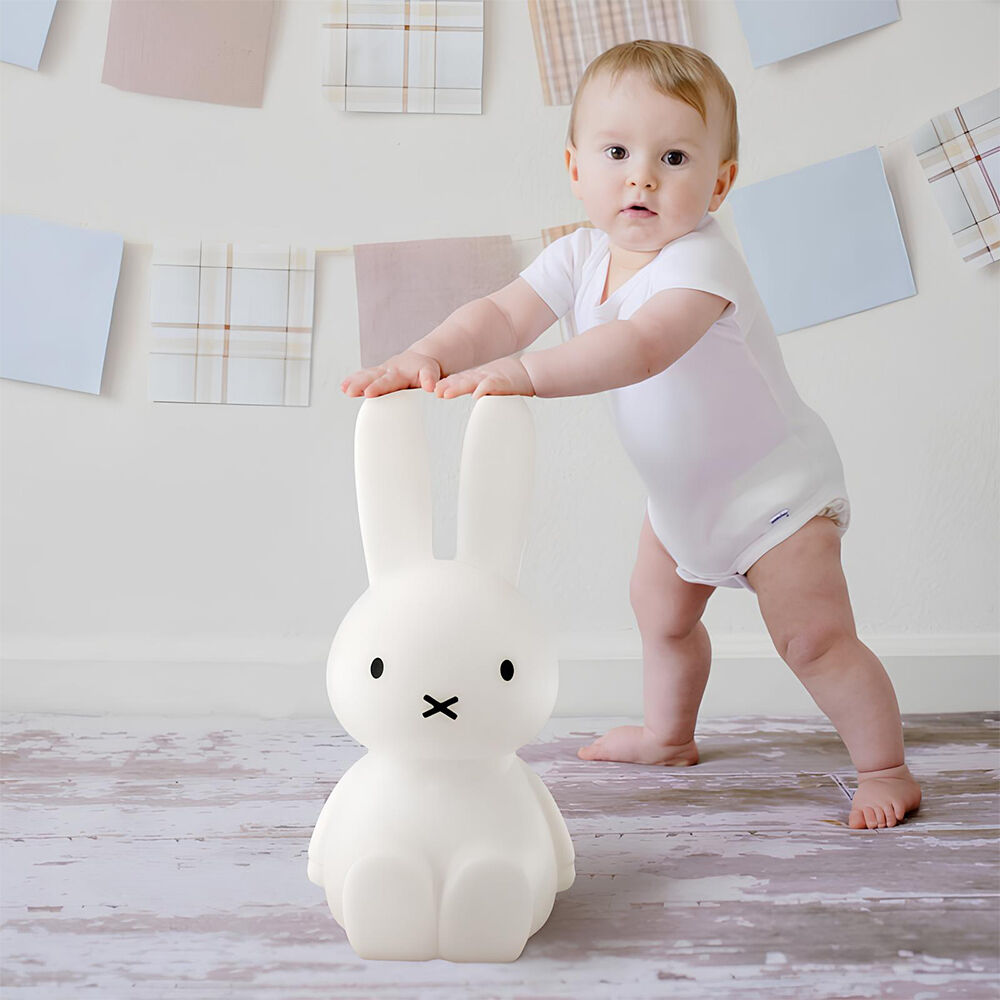 Luminária 3D Coelho 45cm Criativa Decoração Bivolt Branca - Miffy - Imagem 8