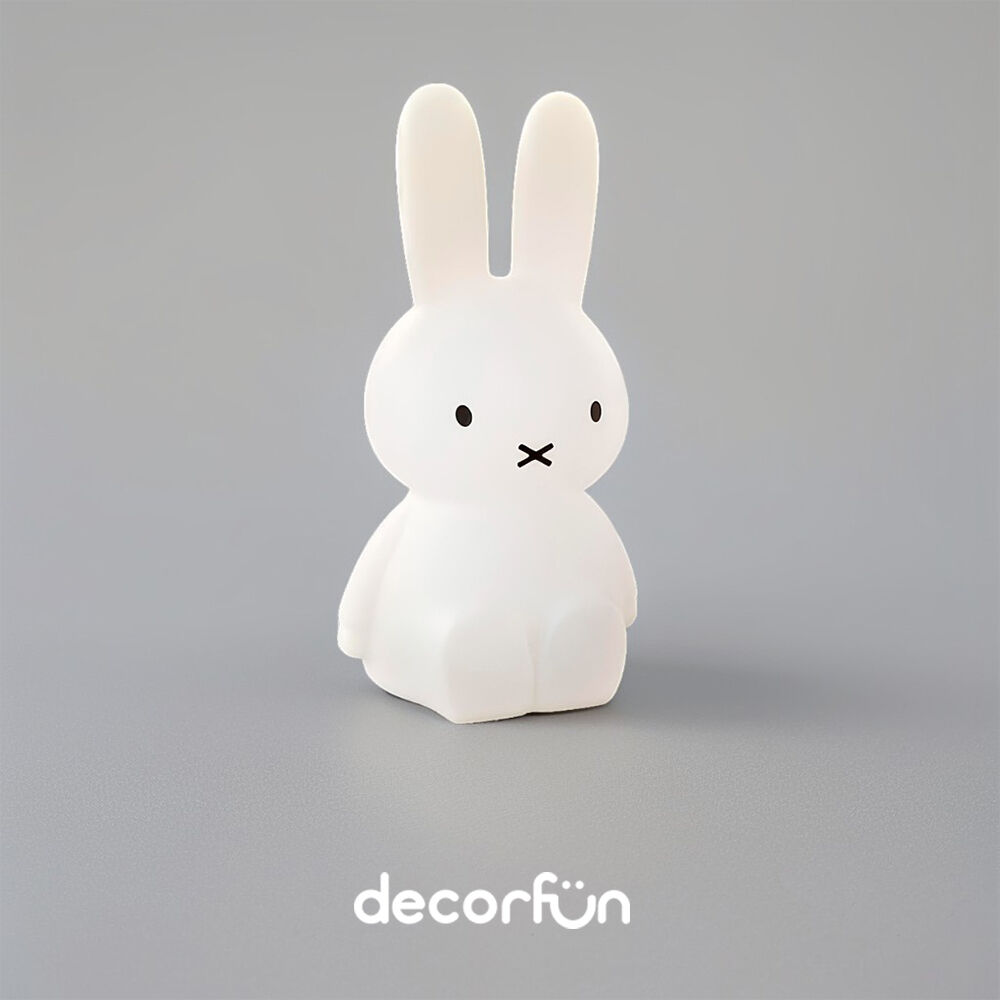 Luminária 3D Coelho 45cm Criativa Decoração Bivolt Branca - Miffy - Imagem 6