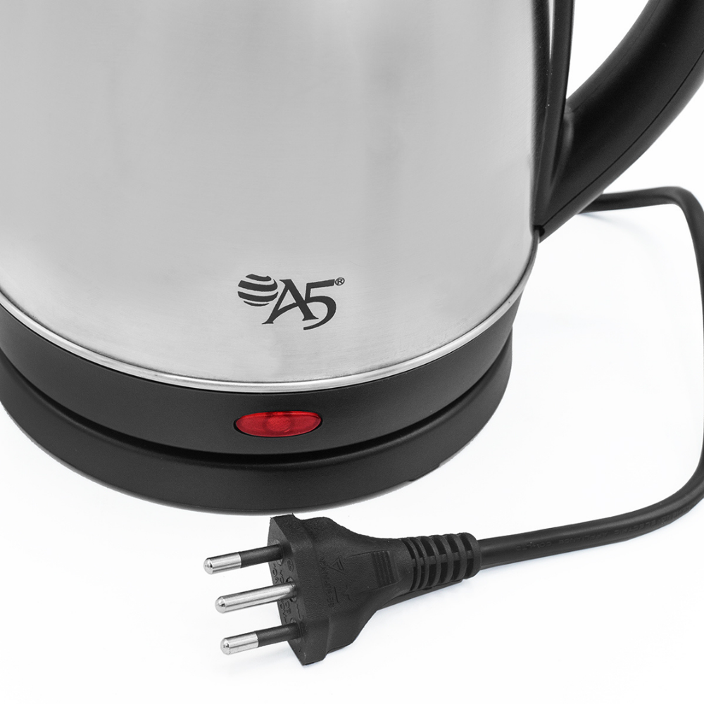 Chaleira Elétrica 1,8L em Inox 110v 1000w Rápida Fervura - Imagem 3