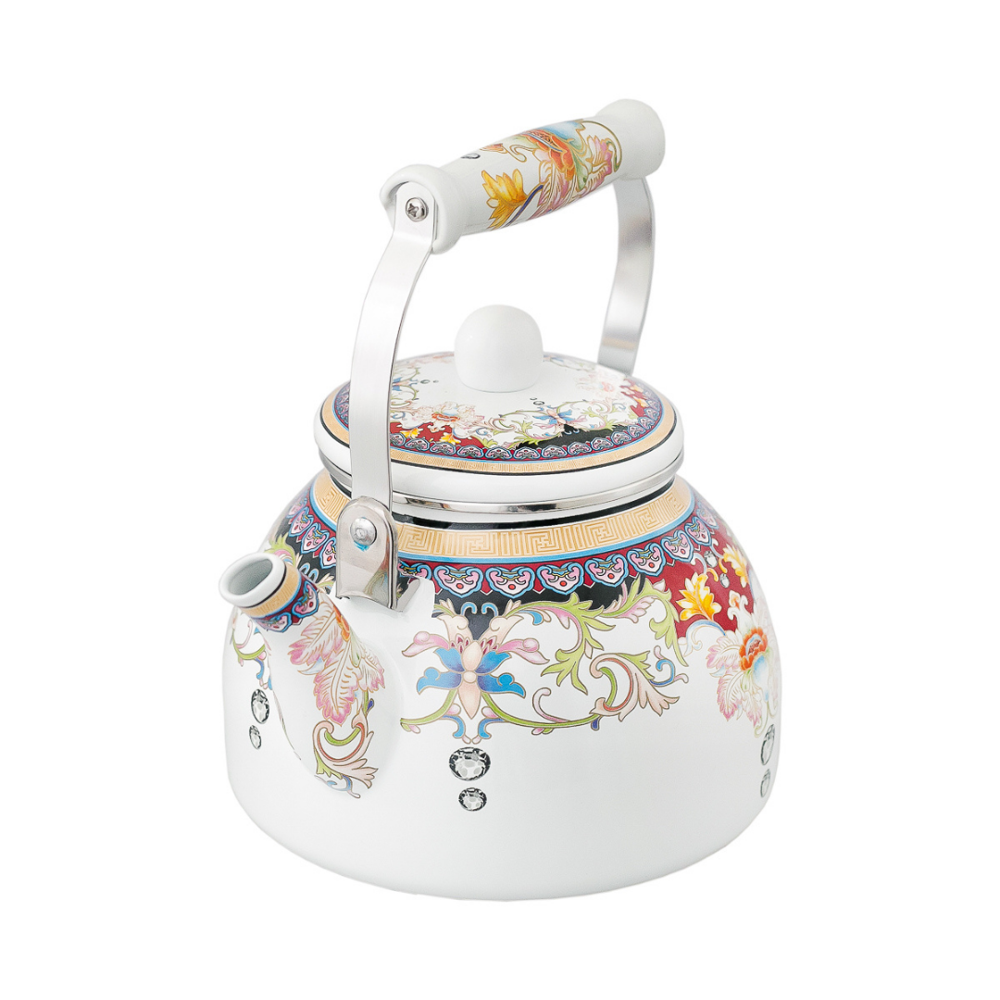 Chaleira Esmaltada Vintage 2,5L à Indução Charm Indiana - Imagem 3