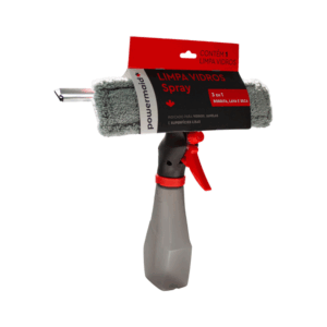 Rodo Limpa Vidro Mop 3 Em 1 Spray Reservatório 240ml Limpeza