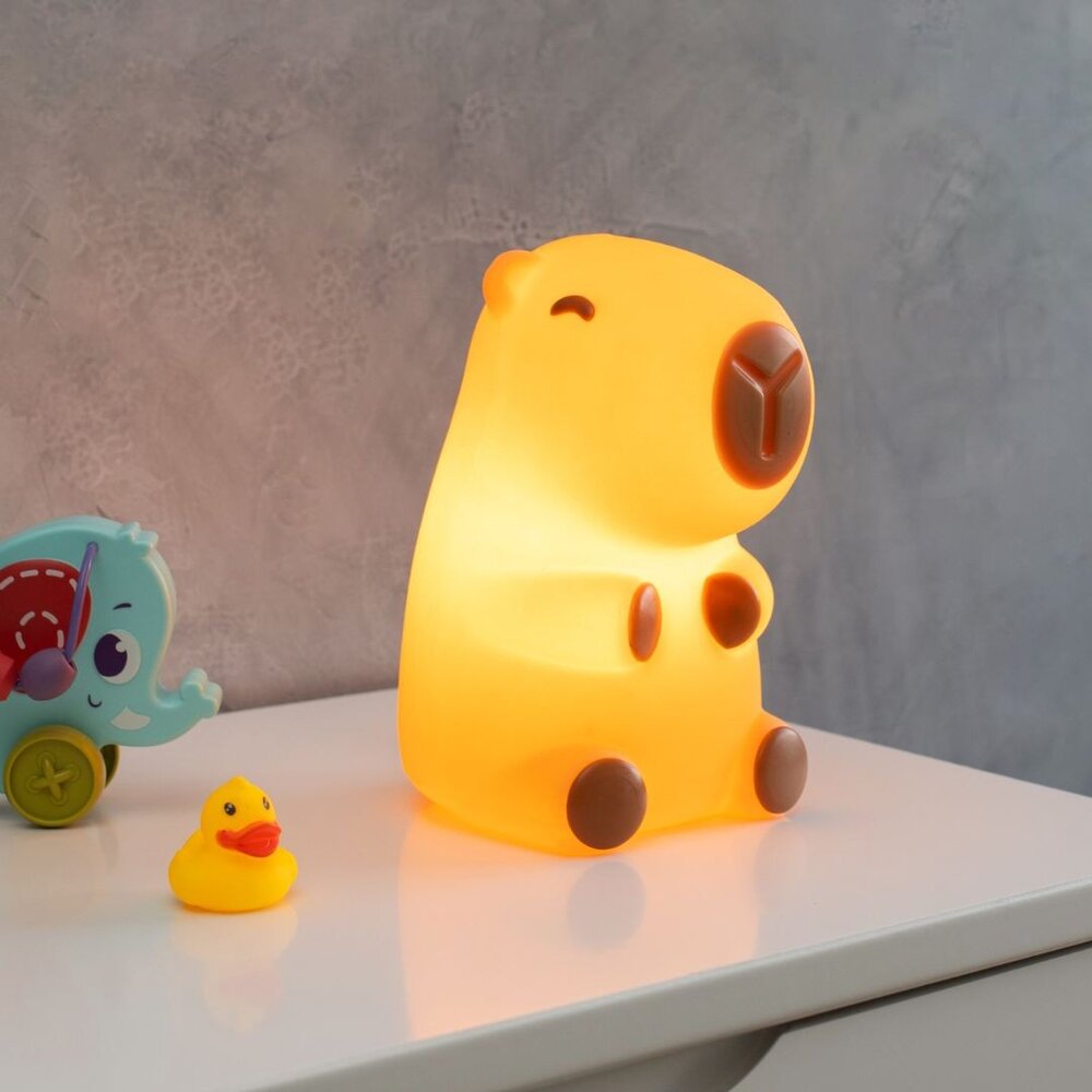 Luminária 3D Capivara Baby Bivolt Decoração Criativa Fofa - Imagem 2