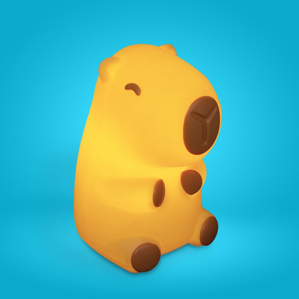 Luminária 3D Capivara Baby Bivolt Decoração Criativa Fofa - Imagem 3