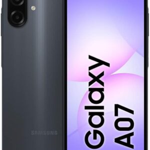 Celular Samsung Galaxy A07 128GB, 4GB, Câm. 50MP, Tela 6.7"- Preto