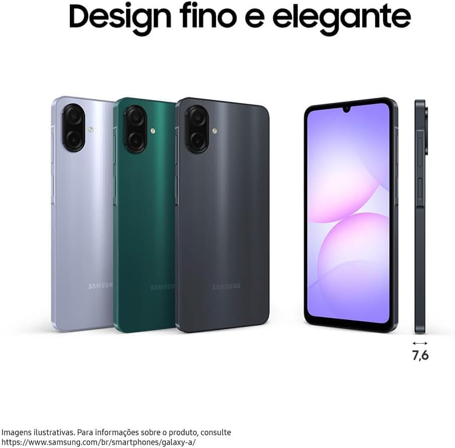Celular Samsung Galaxy A07 128GB, 4GB, Câm. 50MP, Tela 6.7"- Preto - Imagem 5