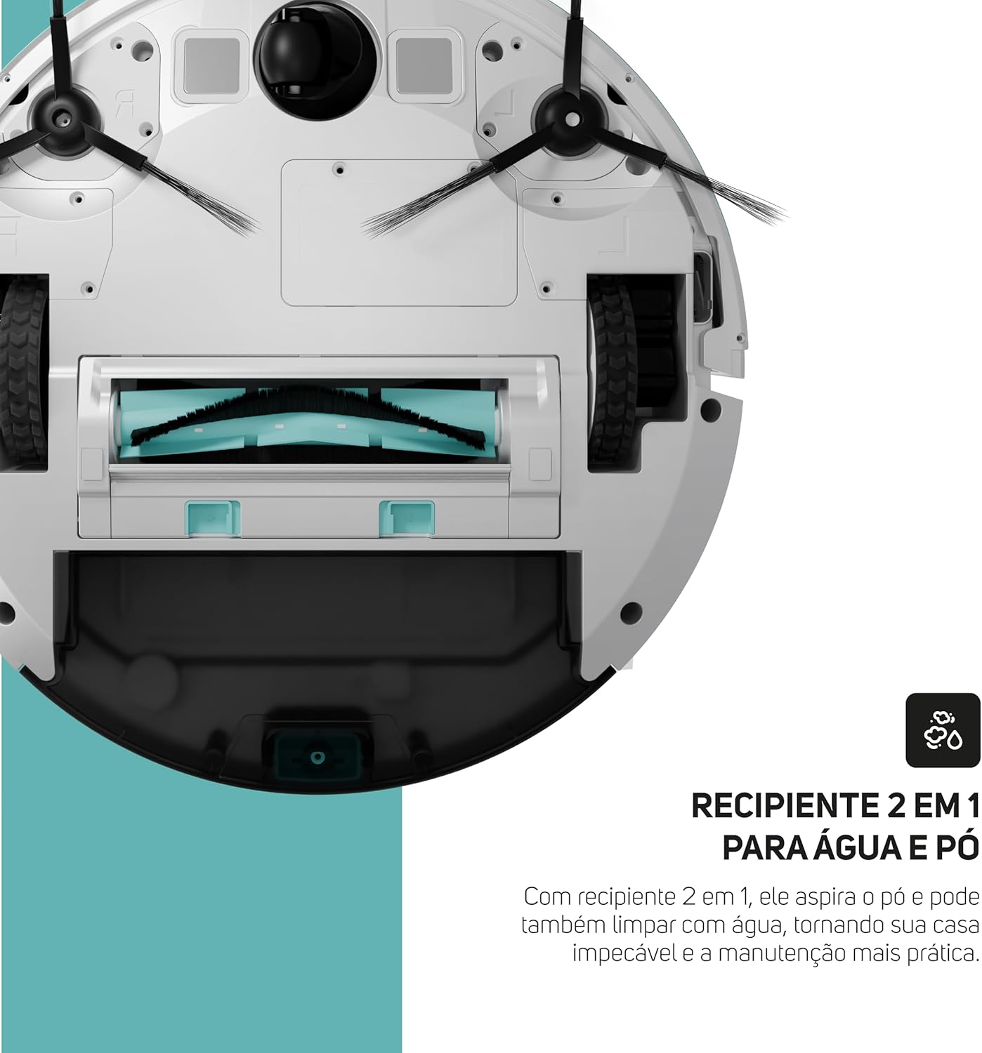 WAP Robô Aspirador de Pó ROBOT W1000 Mapeamento de Tempo Real GYRO, Base de Carregamento, Compatível com Alexa e Google - Imagem 6