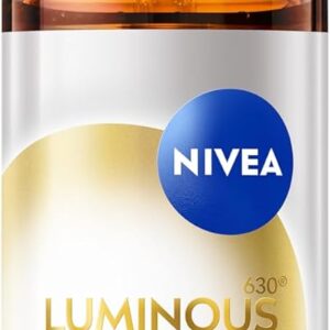 NIVEA LUMINOUS630® Skin Glow Sérum 30ml, Pele Uniforme, Glow Instantâneo, Reduz Manchas e Poros, Hidrata, Cuidado Facial Diário